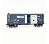 CoudarTitie Wagon Couvert Échelle Ho 1/87 Modèle de Train Miniature 40Pieds | Maquette de Wagon Marchandises Train Miniature en Alliage Portes Latérales Maniables Roues Métalliques et Bogies Montés