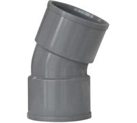Coude 22°30 Jardibric - Raccord d'évacuation PVC - Femelle/Femelle - A glissement