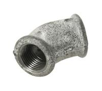 Coude 45° 120 double Femelle galva 120 15/21 - VIRFOLLET- 12005003