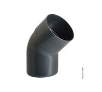 Coude 45° à coller pvc ardoise, Dév.16 cm Diam.50 mm