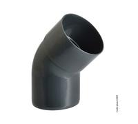 Coude 45° à coller pvc ardoise GIRPI, Dév.16 cm Diam.50 mm G