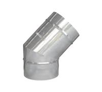 Coude 45° avec trappe de visite (max. 600 °C) - double paroi - eka complex D 160 mm