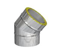 Coude 45° - double paroi - eka complex D 160 mm