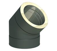 Coude 45° - double paroi - Jeremias DW-GREY 200 mm