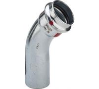 Viega Prestabo 558383 42 mm, 45 degrés, acier non allié, SC-Contur, extrémité d'insertion