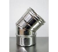 Coude 45° en acier inoxydable 304 - Diamètre 140 mm