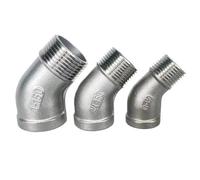 Coude 45° en acier inoxydable 304 M×F, tailles 1/4"-1,5" for eau, huile, gaz et liquides corrosifs(0.5In)