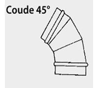 Coude 45° étanche Diamètre 100mm extérieur - SOVELOR-DANTHERM - ACC275