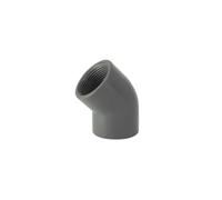 Coude 45° Femelle/femelle à visser en PVC - 1/2''