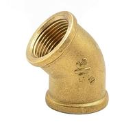 Coude 45° FF 3/4" - Laiton CuZn40Pb2 - Coudé Femelle-Femelle - Fileté - 120°C - 10 Bar