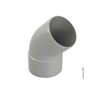 Coude 45° pvc gris, Dév.33 cm Diam.100 mm