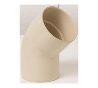 Coude 45° pvc sable, Dév.33 cm Diam.100 mm