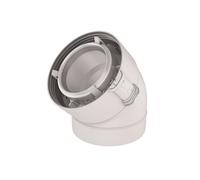 Coude 45° Rolux condensation 80/125 PPTL/PVC - - 229500