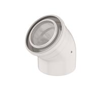 Coude 45° ROLUX condensation D110/160 PPTL/alu UBBINK 330170