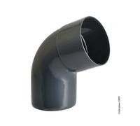 Coude 67.3° à coller pvc ardoise GIRPI, Dév.16 cm Diam.50 mm