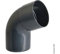 Coude 67.3° à coller pvc ardoise GIRPI, Dév.16 cm Diam.50 mm G