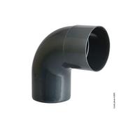 Coude 87.3° à coller pvc ardoise, Dév.16 cm Diam.50 mm