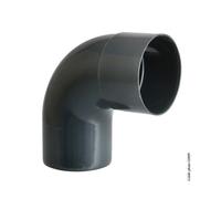 Coude 87.3° à coller pvc ardoise GIRPI, Dév.16 cm Diam.50 mm