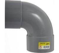 Coude PVC femelle femelle 87° - GIRPI - D : 100 mm - Plastique - Intérieur - Blanc