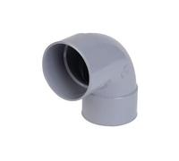 Nicoll Coude 87°30 UCt88 – PVC Ø100 mm FF double emboîture gris