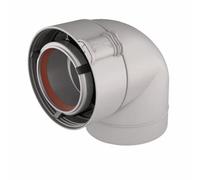 Coude 87° Rolux Gaz 80 125 Alu PVC Sekurit UBBINK 229521
