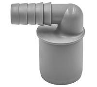 Coude 90° Ø 18-21,7 mm Pour Tuyau d’Évacuation - Raccord Compact en Polypropylène - Pour Machine à Laver et Lave-Vaisselle
