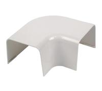 Coude 90° à plat pour goulotte M1 de largeur 80 mm - blanc EID