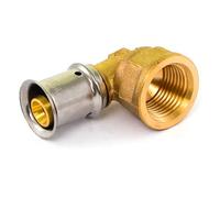 Coude 90° à sertir - pour tube multicouche - filetage femelle 20x27 - 25 MULTITUBO