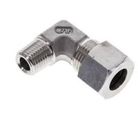 Coude 90 degrés 1/4'' NPT mâle x 12L en acier inoxydable Anneau de coupe 315 Bar DIN 2353