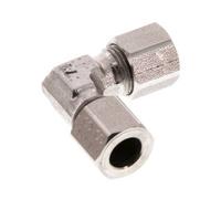 Coude 90 degrés en acier inoxydable 8LL Anneau de coupe 100 Bar DIN 2353