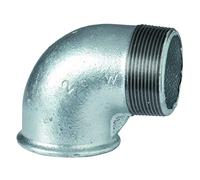 coude 90 degrés mâle femelle - fonte malléable 92 noir - 33x42 - atusa 09201006