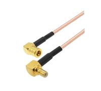 Coude 90 degrés SMB Bouchon mâle à femelle rigtht agnel jack RG316 50 Ohm Rf Câble coaxial Satellite Rasson de rallonge de cordon(Rosso,2M)