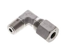 Coude 90° en acier inoxydable 1/4'' NPT mâle x 8S Anneau de coupe 630 Bar DIN 2353