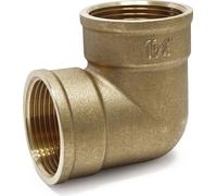 Coude 90° en laiton avec Filetage femelle 2x 39,59mm (1 1/4") pour le raccordement des tuyaux