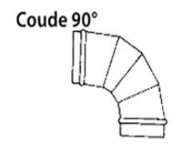 Coude 90° étanche Diamètre 100mm extérieur - SOVELOR-DANTHERM - ACC276