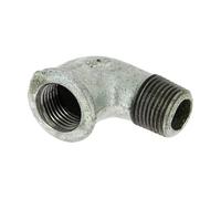 Coude 90° fonte galva Mâle Femelle 1/2
