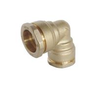 Somatherm Coude égal 90° SUMO Pronorm en laiton pour tube PE 25 mm