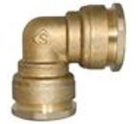 Somatherm Coude 90° PE 50 mm GARIS 844-50S - Laiton, joint EPDM, ACS, 20 bar