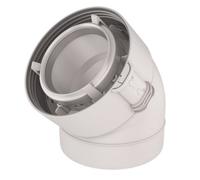 Coude 45° Rolux condensation 80/125 PPTL/PVC - UBBINK - 229500