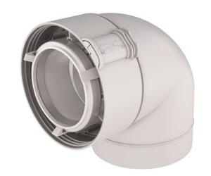 Coude 90° Rolux condensation 80/125 PPTL/PVC UBBINK 229520