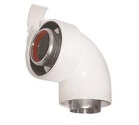 Coude 90° Rolux vent 60 100 Alu PVC UBBINK 227233