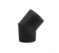 Coude à 45 degrés en acier inoxydable pour cheminée à bois, cheminée, installations nécessitant des coudes d'angle précis (153 mm)