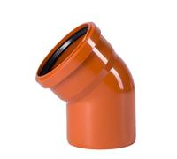 Coude à 45° KGB DN/OD 125 système canalisation KG PVC-U SN4
