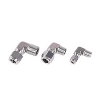 Coude à 90 degrés 1l8 "-1" NPT filetage mâle 2-25.4mm Union de Compression S316L adaptateur de Joint de plomberie en acier inoxydable avec écrou UNF(20MM_3/4")