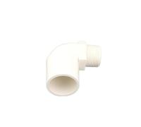 Coude à 90 degrés, connecteur de raccord de tuyau, 2 pièces 20/25/32 mm à 1/2" 3/4" 1" filetage mâle, joint coudé, irrigation de jardin, connecteur en PVC blanc, couplage réducteur égal à 90 degrés(32