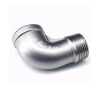 Coude À 90 Degrés En Acier Inoxydable, 1/8" 1/4" 3/8" 1/2" 3/4" 1" Femelle X Filetage Mâle Connecteurs Coudés À 90° Raccord De Tuyau SS304, 1 Pièce(DN 32)