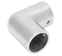 Coude à 90 degrés pour rail de canne de bateau, raccord de tuyau pour main-courante marine, connecteur en acier inoxydable 316 poli miroir pour accessoires de yacht et de bateau, (Il s'est levé)