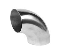 Coude à 90° en acier inoxydable 304, raccord sanitaire soudé for les industries agroalimentaires et pharmaceutiques (1 pièce)(19mmx1.5mm)