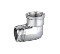 Coude à 90° MF en laiton chromé IBP 1/2"