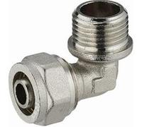 Coude à compression pour tube multicouche NOYON & THIEBAULT - Ø 16 mm à visser mâle M1/2' (15x21) - 3930-1516L1 G